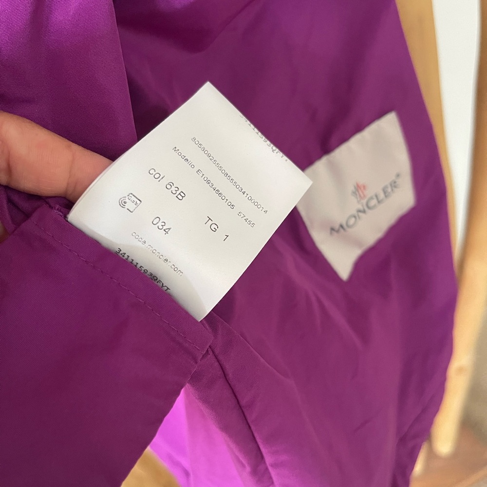MONTCLER Alexandrite purple hooded windbreaker - Picture 11 of 16
